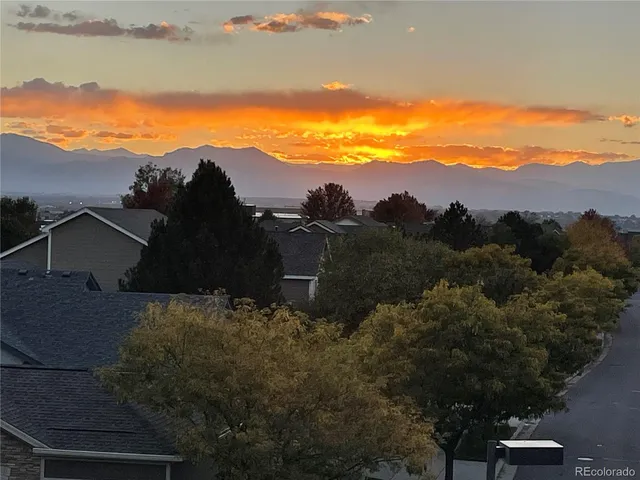 a view of a sky from balcony