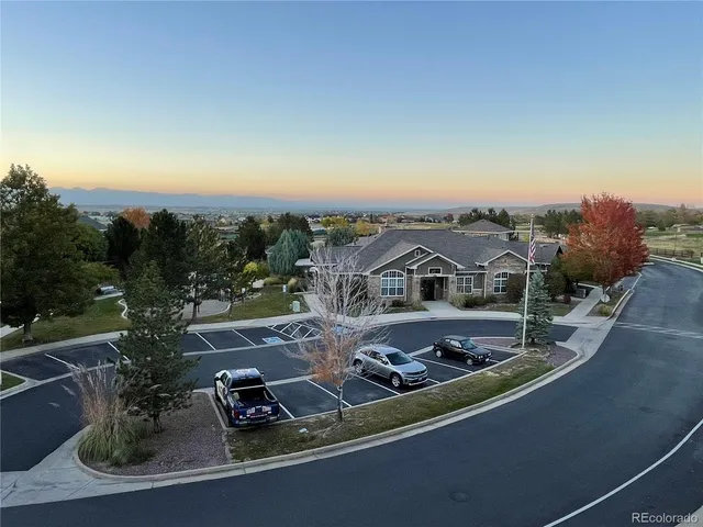 a view of a terrace with sitting area