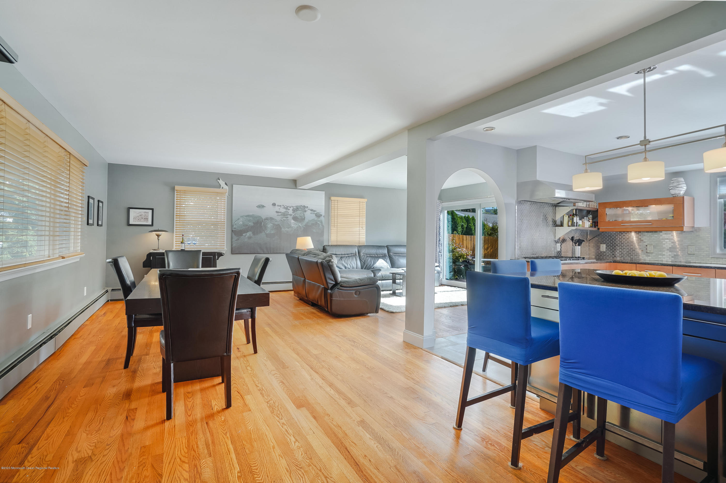 434 East Freehold Road Freehold, NJ 07728 - Photo 4 of 29 a view of a dining room with furniture window and wooden floor