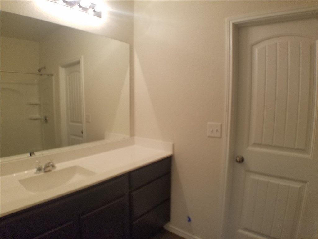 15016 Harkness Pass Austin, TX 78725 - Photo 13 of 25 a bathroom with a sink and a mirror