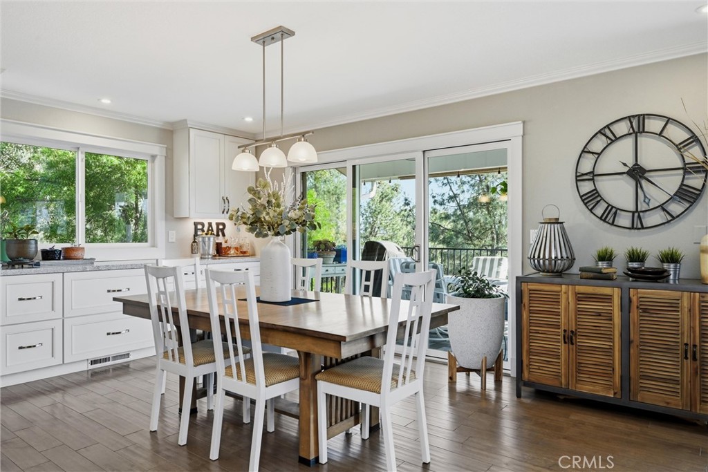 17432 Greenridge Road Hidden Valley Lake, CA 95467 - Photo 21 of 72 a view of a dining room with furniture window and wooden floor
