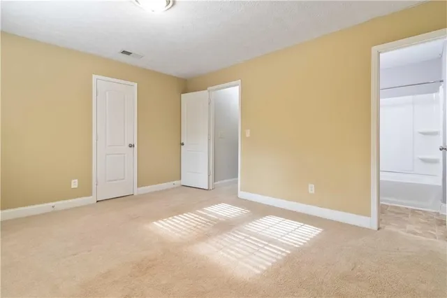 a view of an empty room