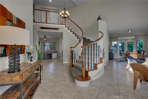 a view of entryway livingroom and hall