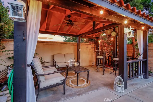 a patio view with patio