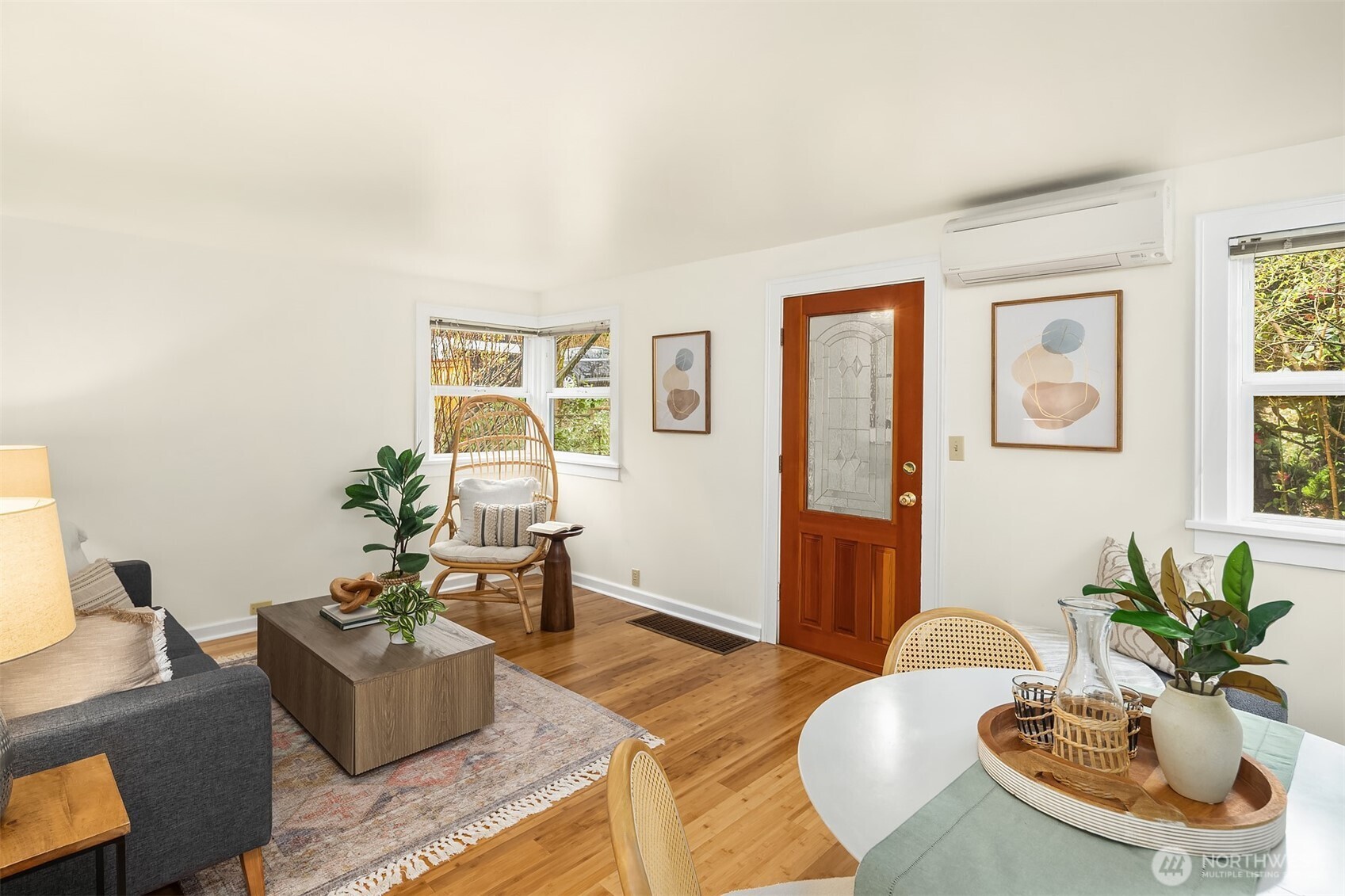 548 Northeast 102nd Street Seattle, WA 98125 - Photo 3 of 22 a living room with furniture and wooden floor