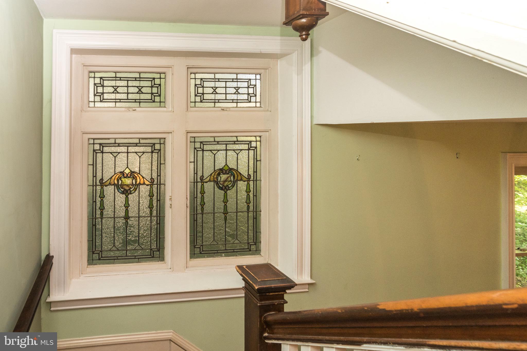 208 Wyncote Road Jenkintown, PA 19046 - Photo 6 of 77 Stained Glass in Stairwell