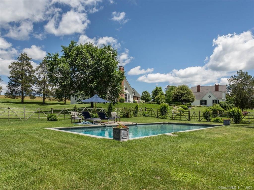 180 Lime Rock Road Salisbury, CT 06039 - Photo 1 of 1 Pool to house and guest house