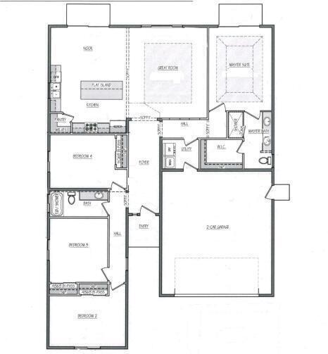 5423 Thumb Rock Road Redding, CA 96002 - Photo 3 of 3 1800 Sq Ft- Floor Plan