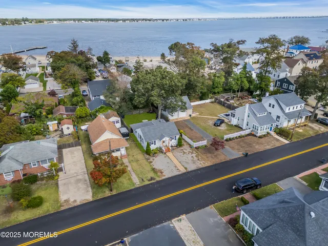 a view of a city with an ocean view