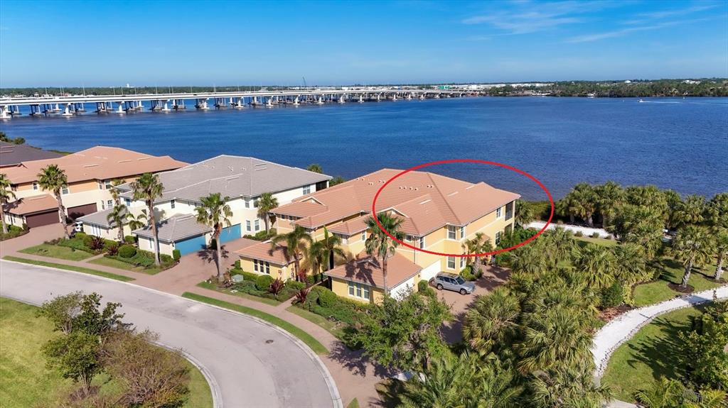 1294 Riverscape Street, Unit D Bradenton, FL 34208 - Photo 1 of 1 an aerial view of a house with a lake view