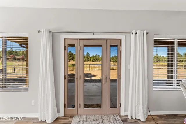 wooden floor with a window