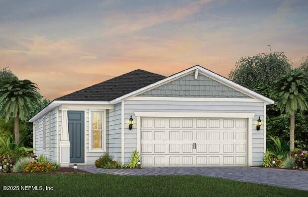 front view of a house and a yard