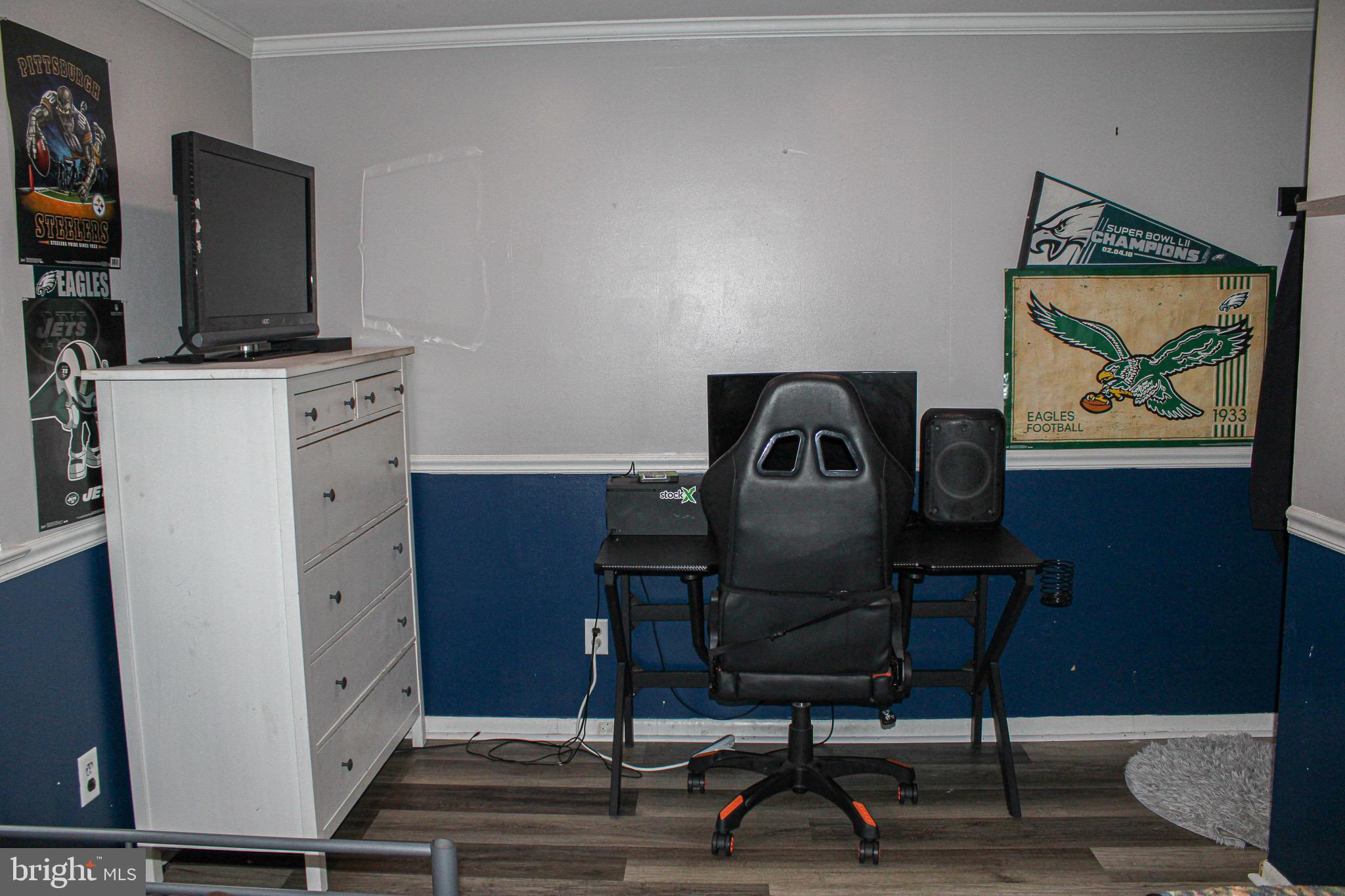 10830 Perrin Road Philadelphia, PA 19154 - Photo 18 of 24 a view of workspace with wooden floor windows