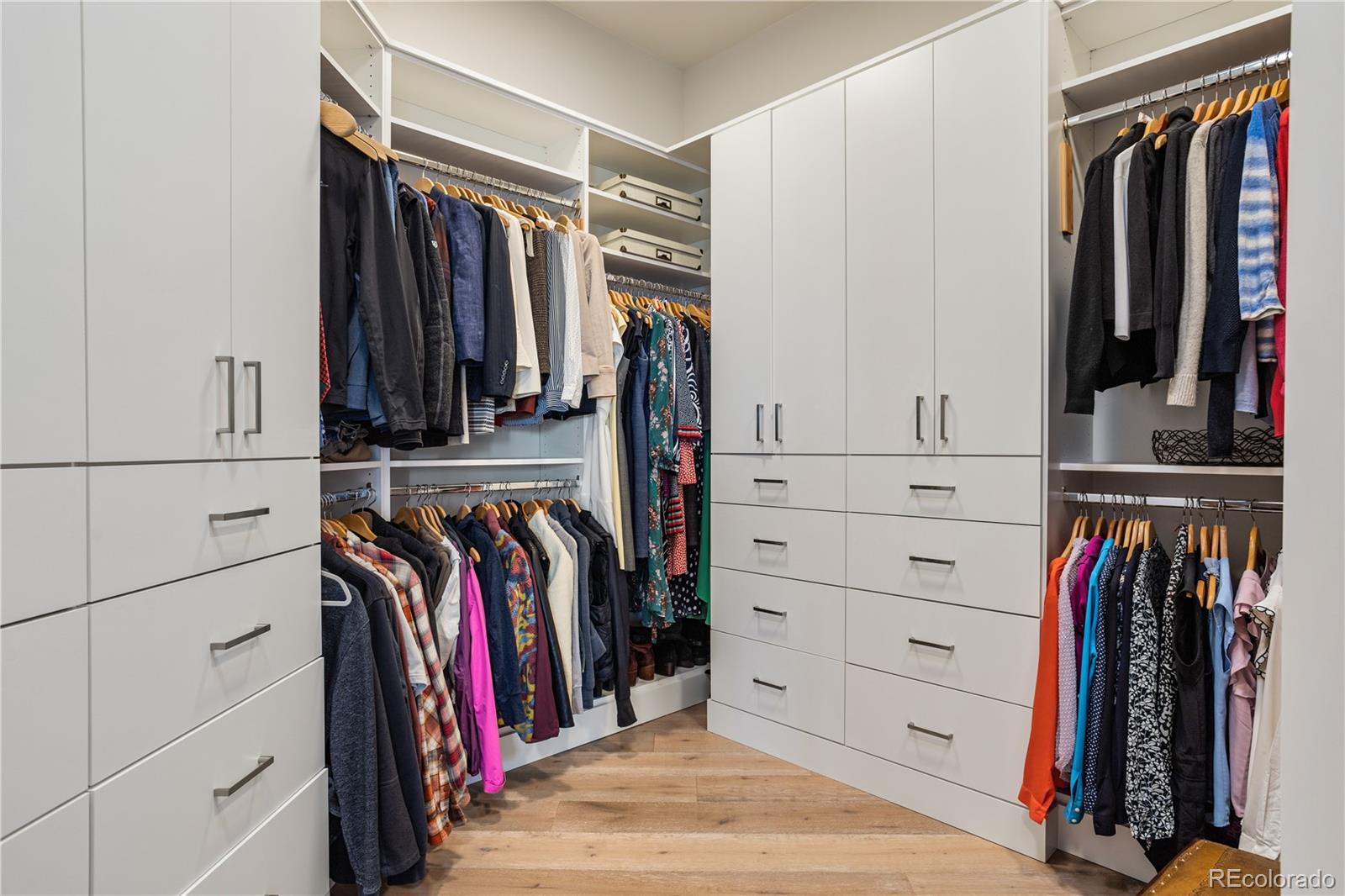 10621 Lone Fox Road Franktown, CO 80116 - Photo 28 of 50 a view of walk in closet with clothes