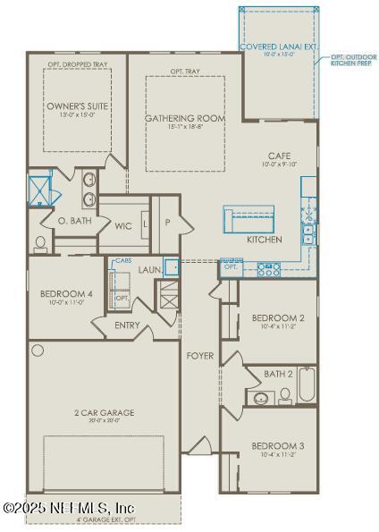186 Coordinate Lane St. Johns, FL 32259 - Photo 18 of 18 HIghgate Floorplan