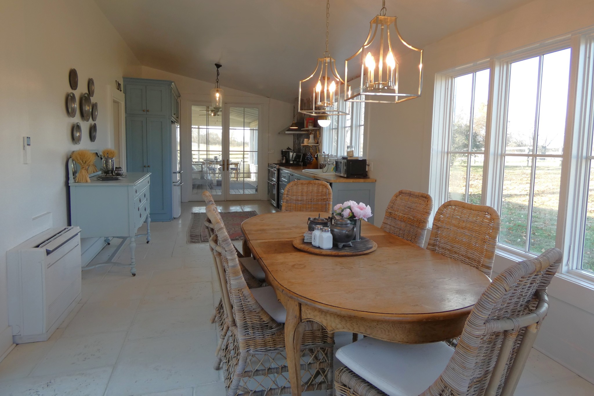2060 Luther Herald Road Franklin, KY 42134 - Photo 13 of 58 a view of a dining room with furniture a chandelier and wooden floor