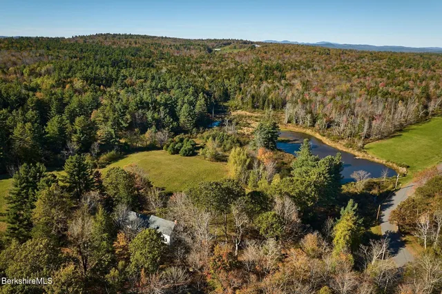 a view of lake with mountain