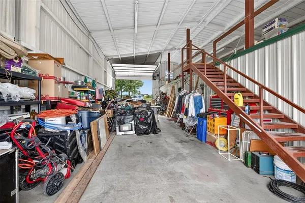 a view of storage and utility room