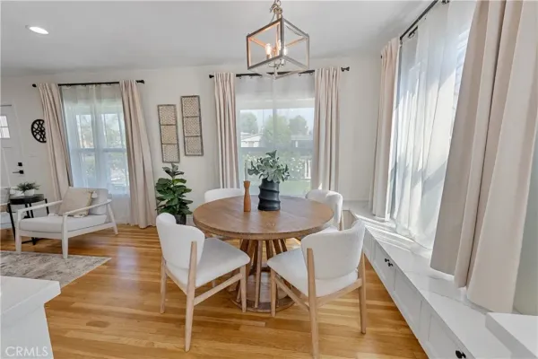 a view of a livingroom with furniture and window