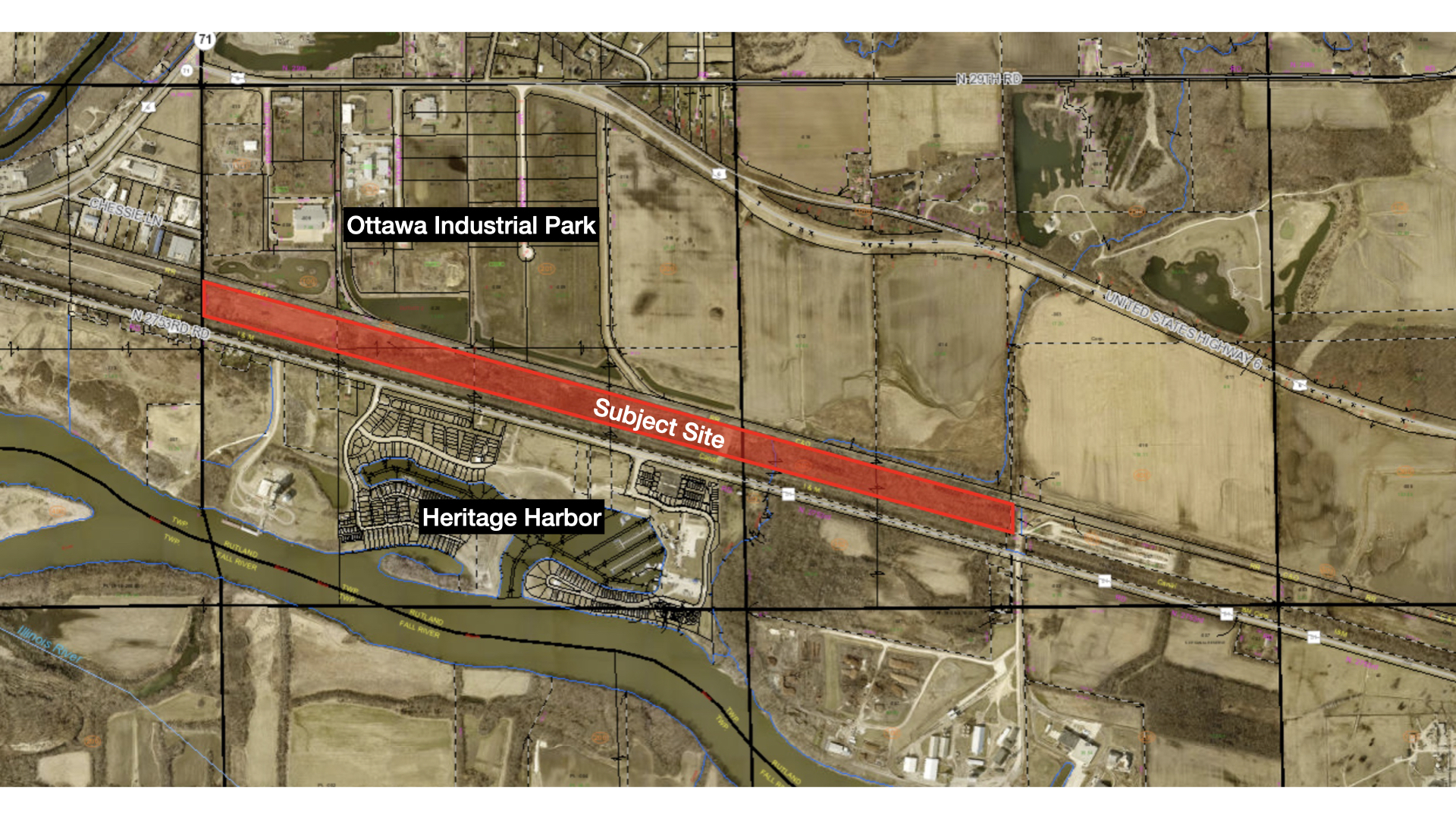 0 2753rd Road Ottawa, IL 61350 - Photo 3 of 19 a street sign on a wall next to a building