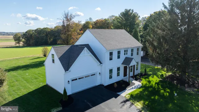 a aerial view of a house