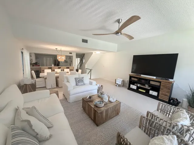 a view of a patio with a couch