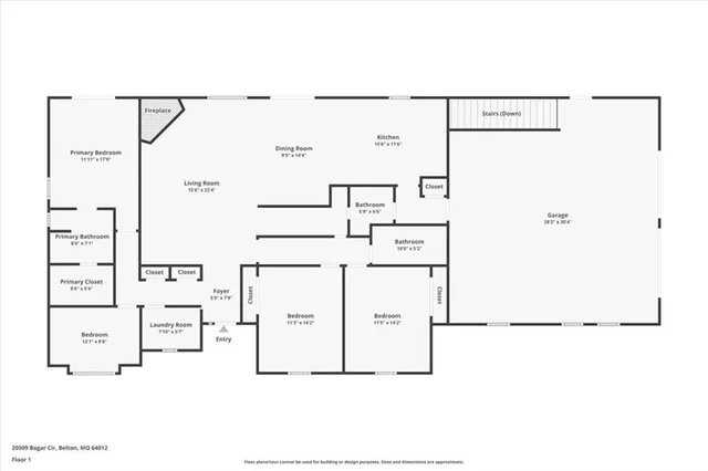 $549,000 | 20509 South Bogar Circle, Belton, MO 64012