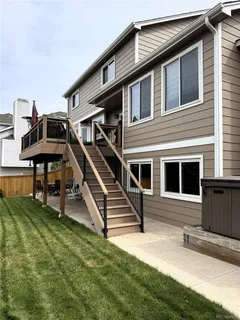 a view of a house with a deck