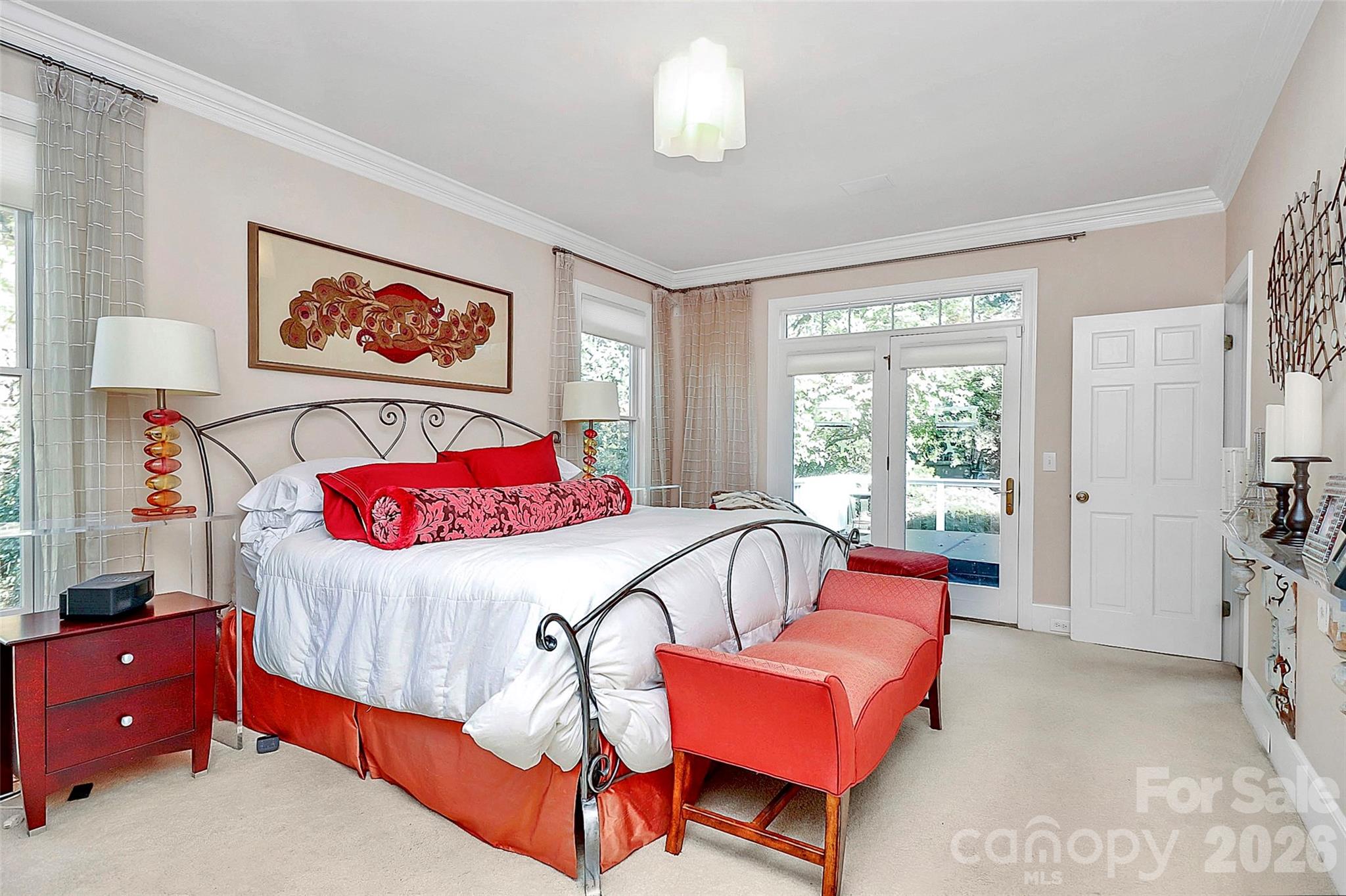 304 South Canterbury Road Charlotte, NC 28211 - Photo 19 of 39 a bedroom with furniture and a bed