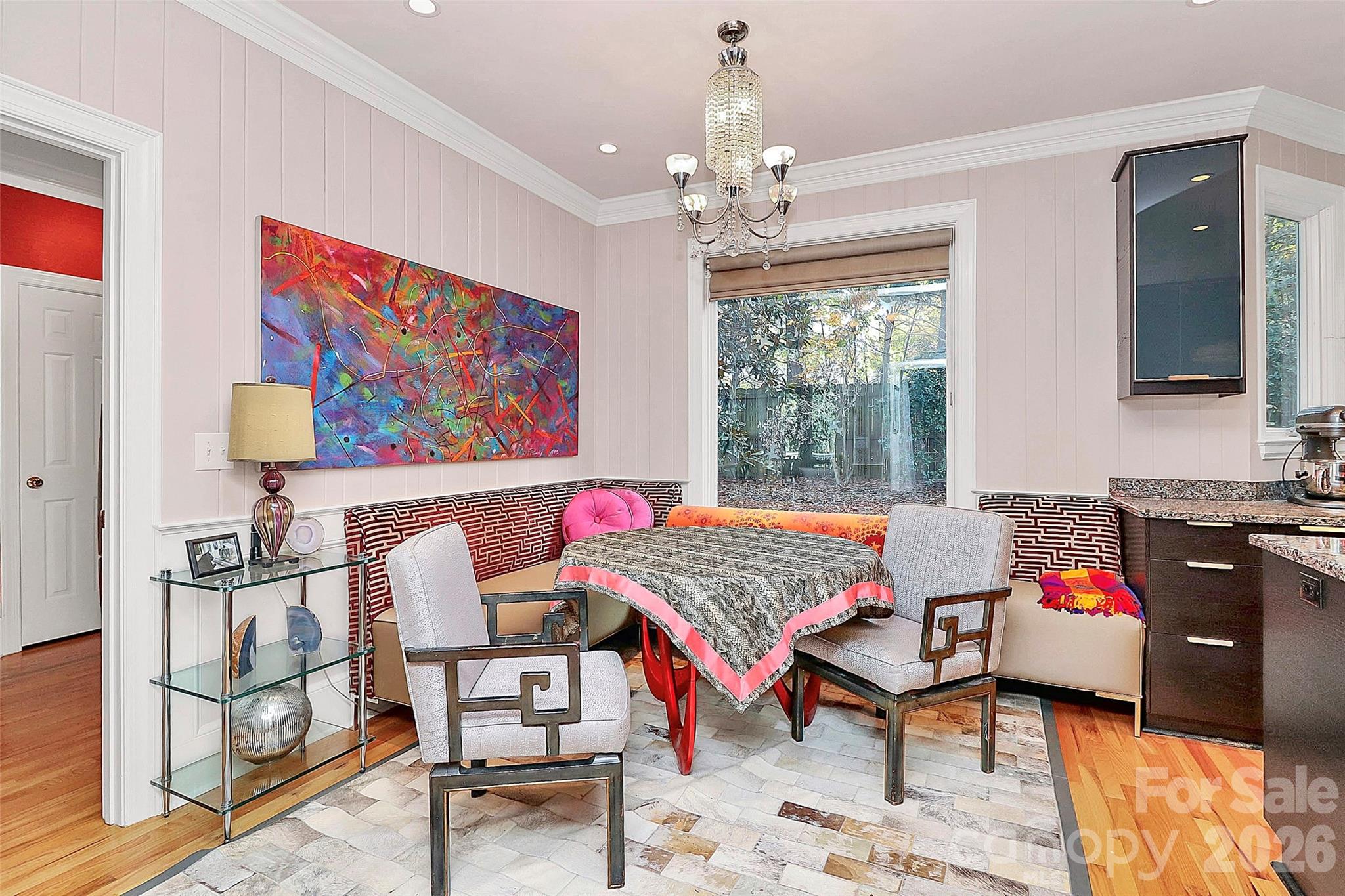 304 South Canterbury Road Charlotte, NC 28211 - Photo 9 of 39 a living room with furniture and wooden floor