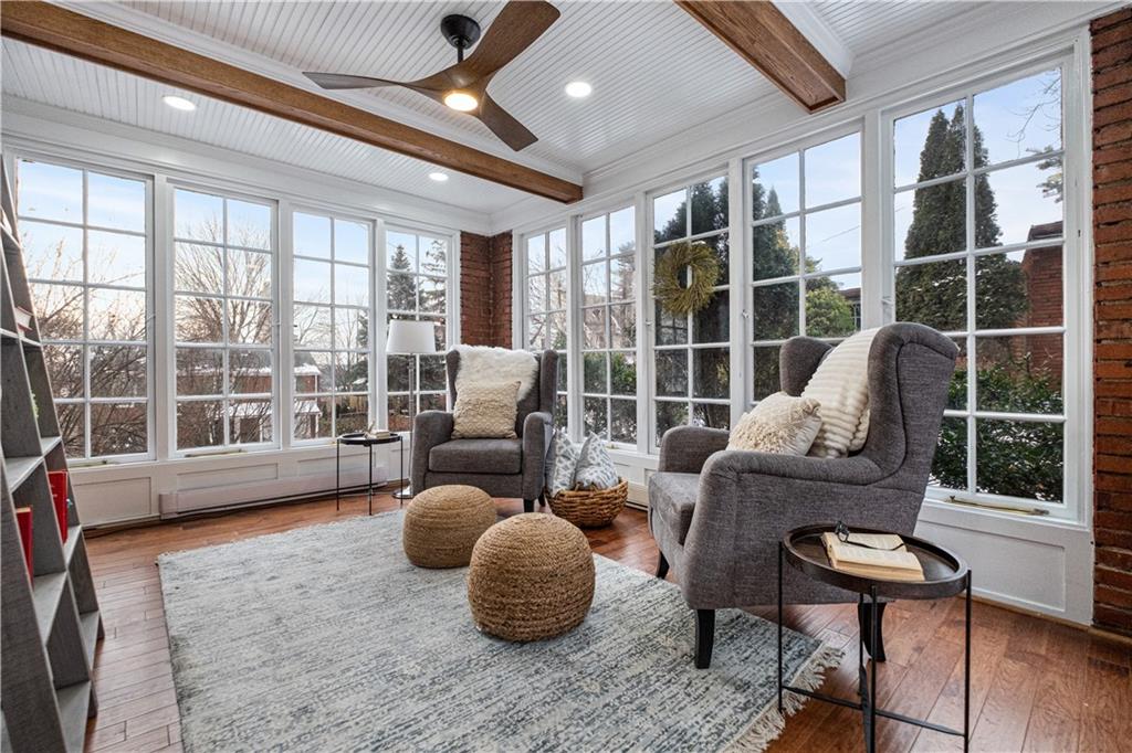 4305 Centre Pittsburgh, PA 15213 - Photo 12 of 47 a living room with furniture and a large window