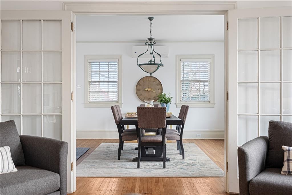 4305 Centre Pittsburgh, PA 15213 - Photo 15 of 47 a view of a dining room with furniture and chandelier