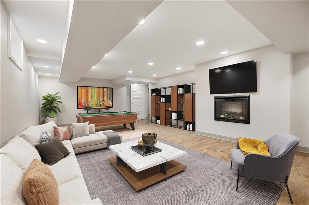 4305 Centre Pittsburgh, PA 15213 - Photo 40 of 47 a living room with furniture and a flat screen tv