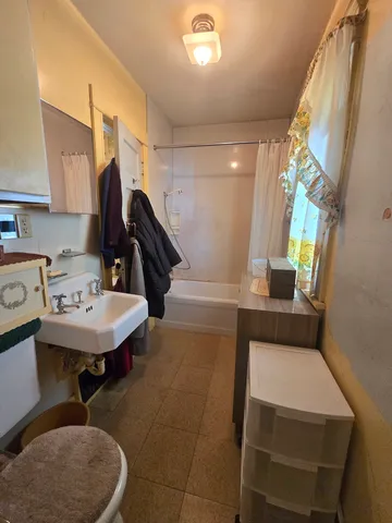 a very nice looking room with a large window