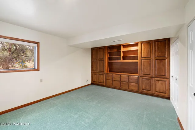 a view of backyard of house