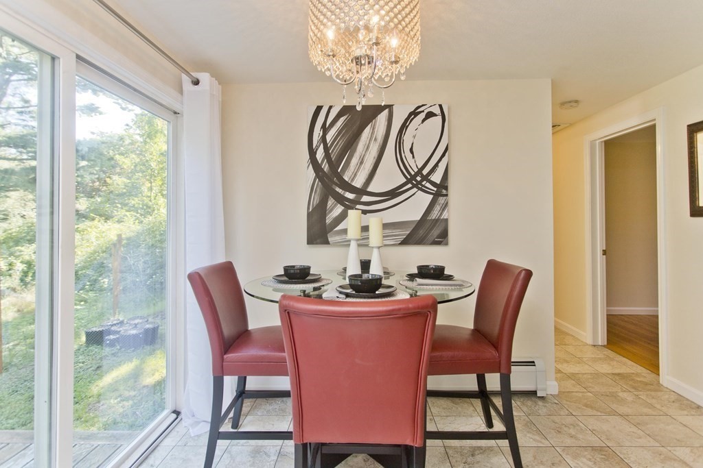418 Ryan Road Northampton, MA 01062 - Photo 29 of 36 a dining room with furniture a rug and a floor to ceiling window