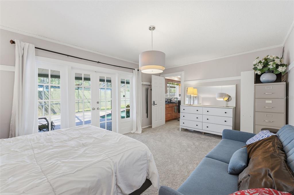 12935 Rain Forest Street Temple Terrace, FL 33617 - Photo 19 of 51 a bedroom with a bed and a chandelier