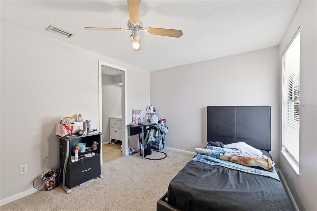 12935 Rain Forest Street Temple Terrace, FL 33617 - Photo 31 of 51 a bedroom with bed and a chandelier