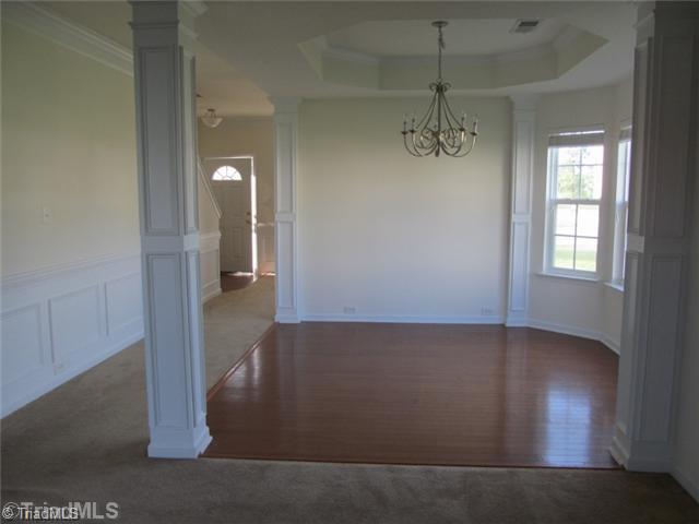 5274 Crosswinds Road McLeansville, NC 27301 - Photo 6 of 16 Exterior Front. Formal Dining with Hardwood