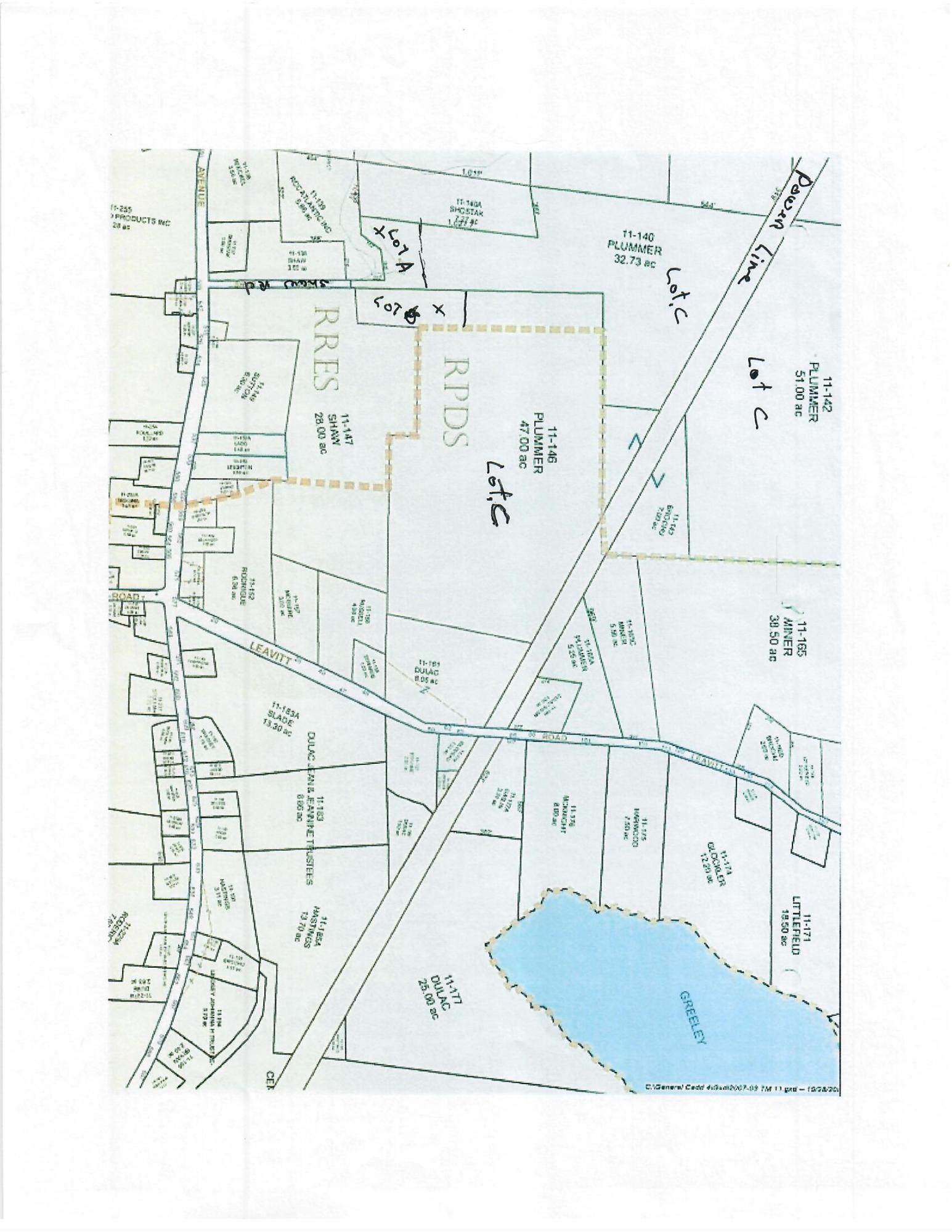 Lot B Shaw Road Augusta, ME 04330 - Photo 3 of 5 map Lots ABC shaw rd
