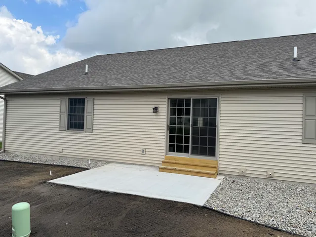 a back view of a house