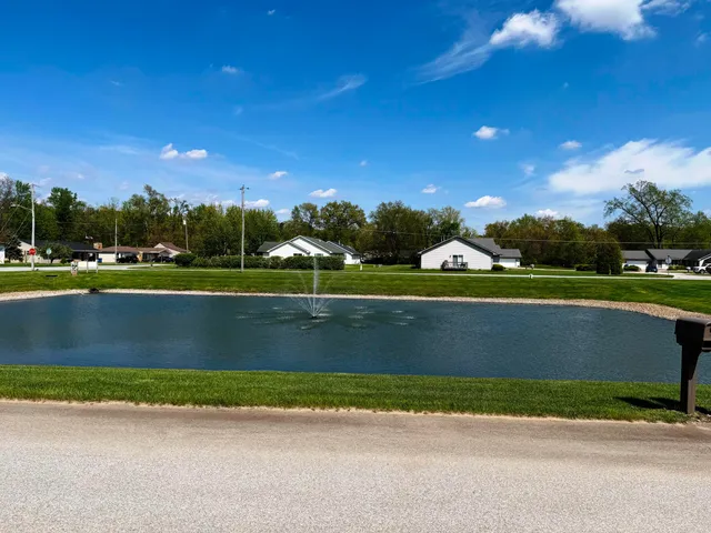 a view of outdoor space with yard and green space