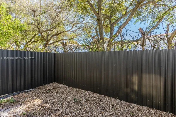 a backyard of a house