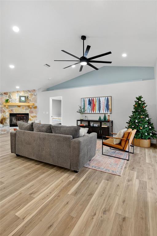 7078 South Threshold Point Homosassa, FL 34446 - Photo 51 of 75 a living room with furniture and a ceiling fan