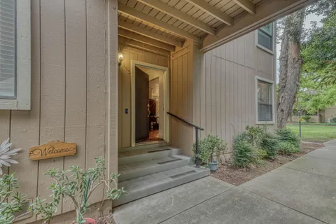 a view of a entryway door of the house