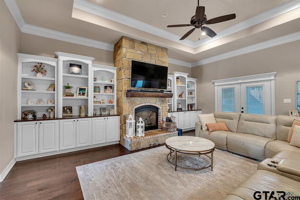 2001 Winding Run Lane Longview, TX 75605 - Photo 38 of 45 a living room with furniture and a fireplace