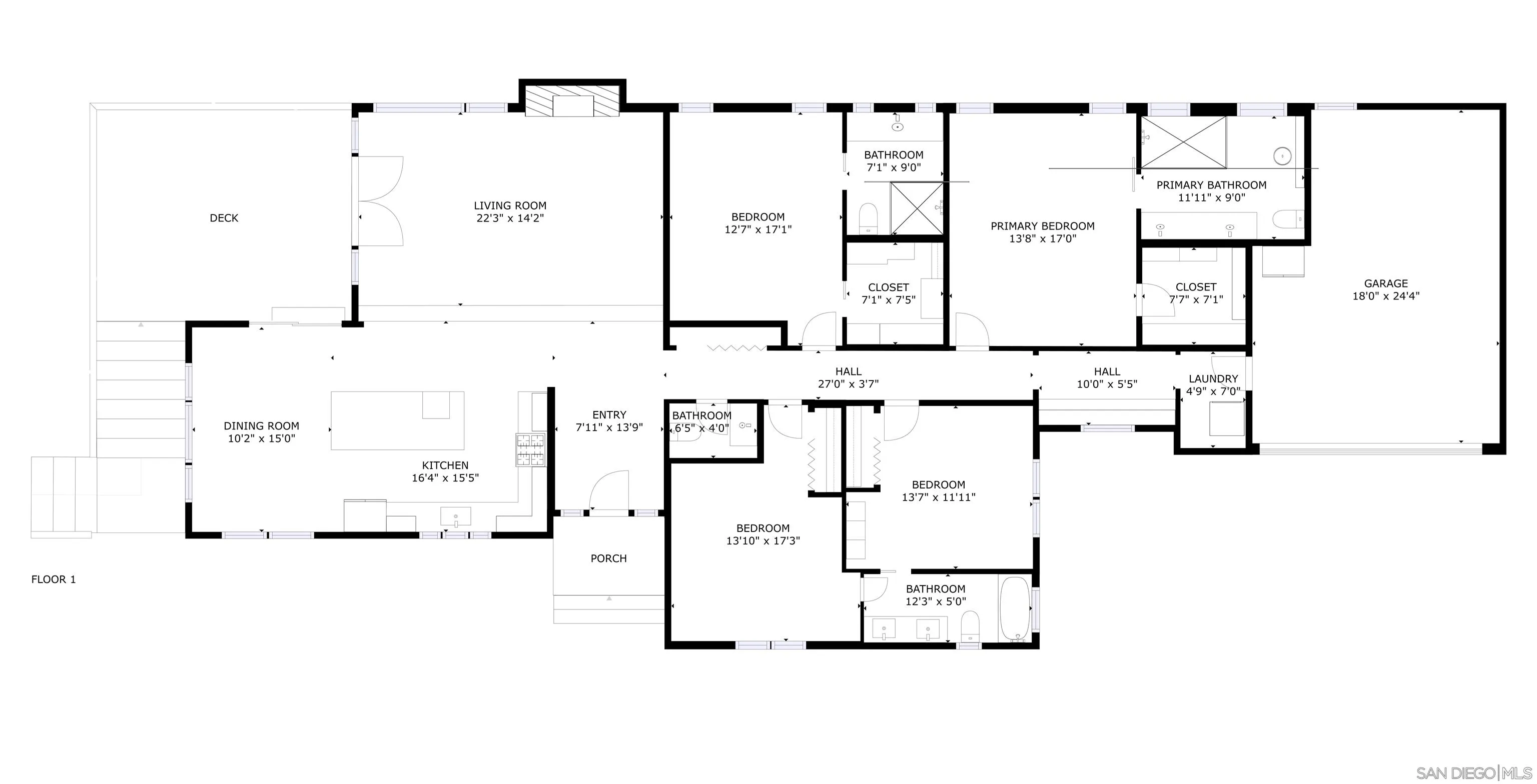 751 Hoska Drive Del Mar, CA 92014 - Photo 3 of 43 a picture of floor plan