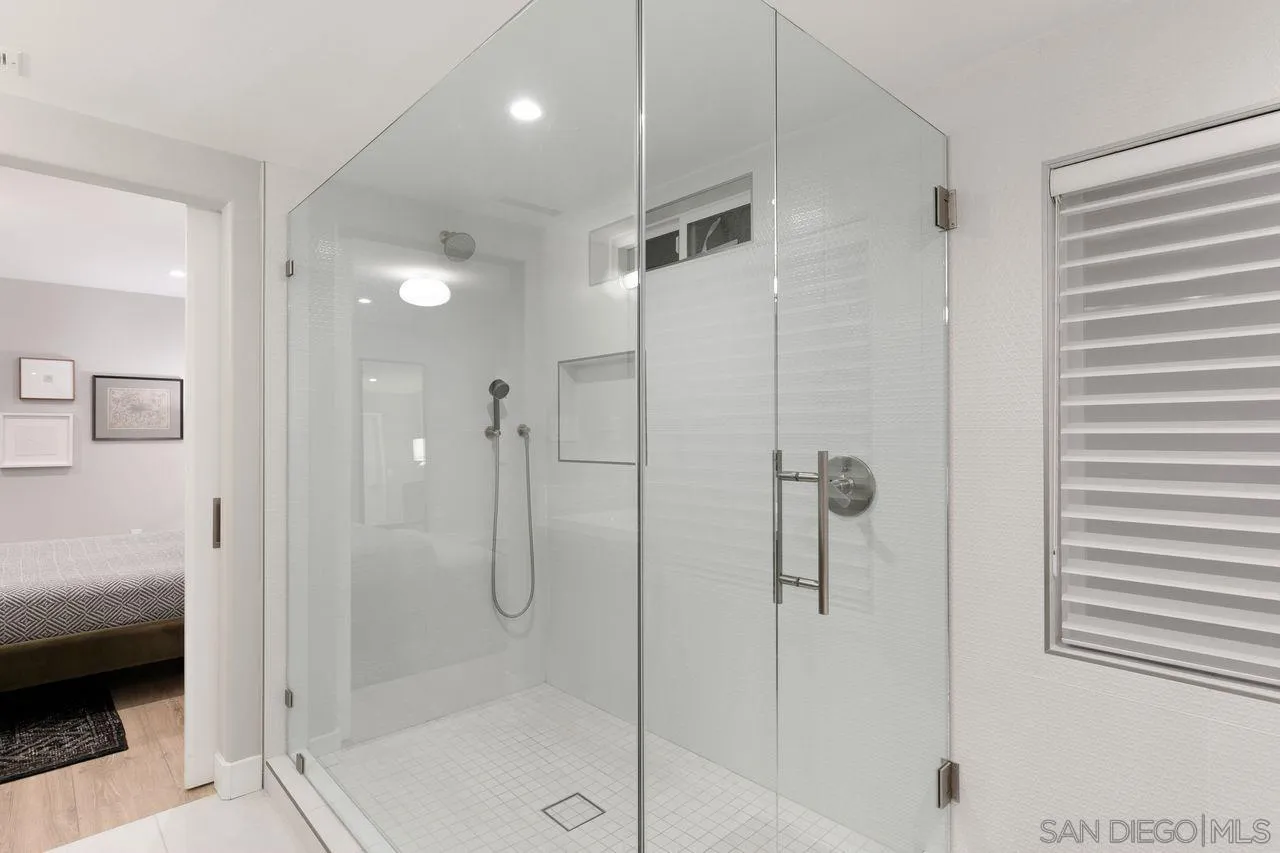 751 Hoska Drive Del Mar, CA 92014 - Photo 36 of 43 a bathroom with a shower and a sink