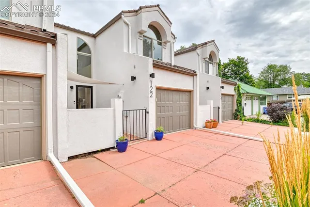 a outdoor space with furniture