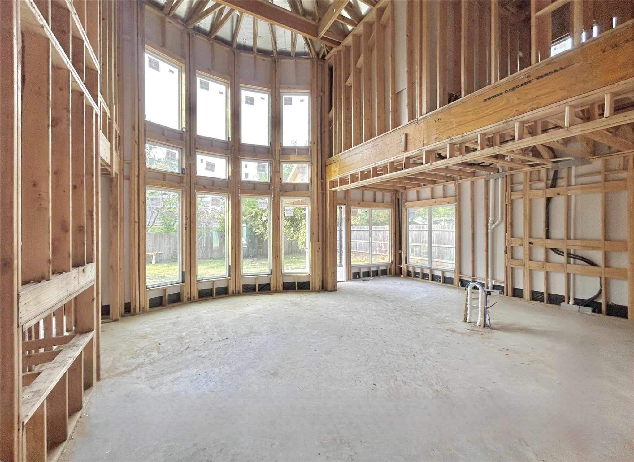 8033 Ridgeview Drive Houston, TX 77055 - Photo 7 of 36 Kitchen That Flows Into Living Space. Construction Photo as of 2/26/2026